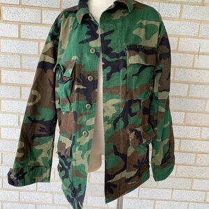 PROPPER CAMO TACTICAL SHIRT JACKET MENS SIZE M 100% COTTON